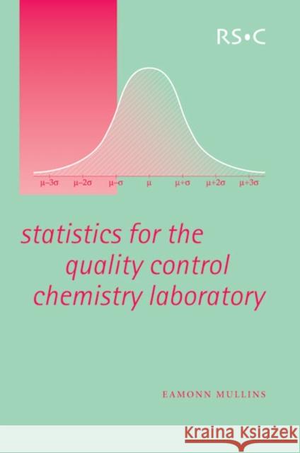 Statistics for the Quality Control Chemistry Laboratory E Mullins 9780854046713 0
