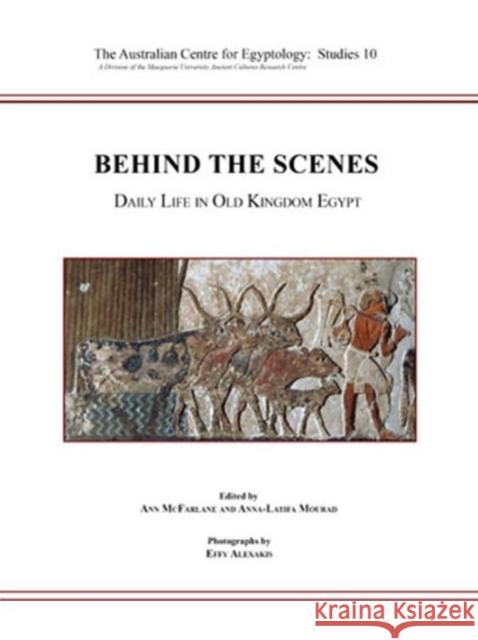 Behind the Scenes A. McFarlane A. L. Mourad 9780856688607 Australian Centre for Egyptology