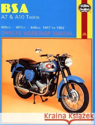BSA A7 & A10 Twins (47 - 62) Jeff Clew Peter G. Strasman Haynes Publishing 9780856961212 Haynes Manuals