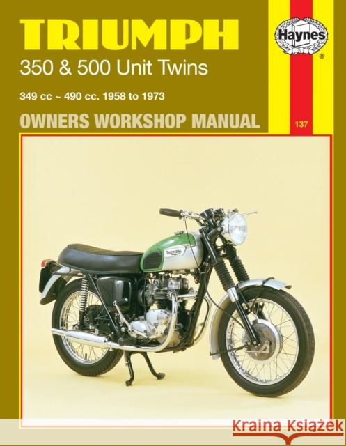 Triumph 350 & 500 Unit Twins (58 - 73) Haynes Publishing 9780856961373 0