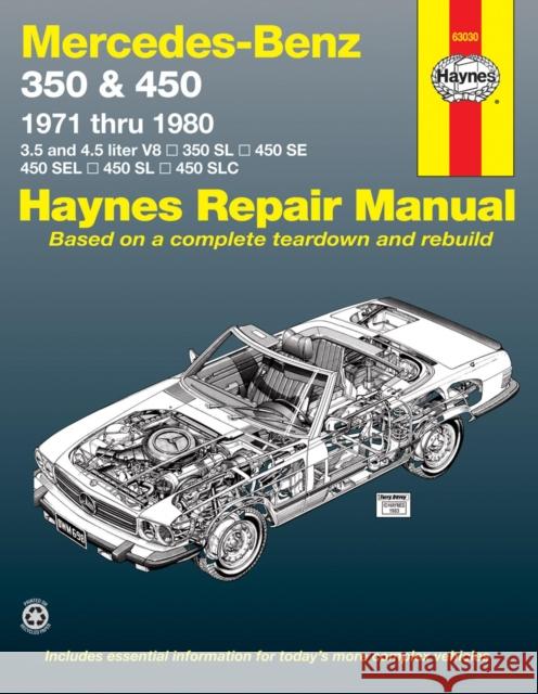 Mercedes-Benz 350 & 450 (71 - 80) J H Haynes 9780856966989 0