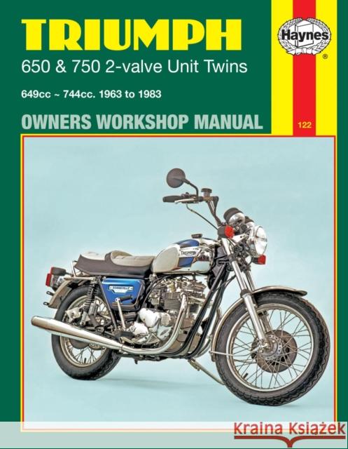 Triumph 650 & 750 2-Valve Unit Twins (63 - 83) Haynes Publishing 9780856968907 Haynes Publishing Group