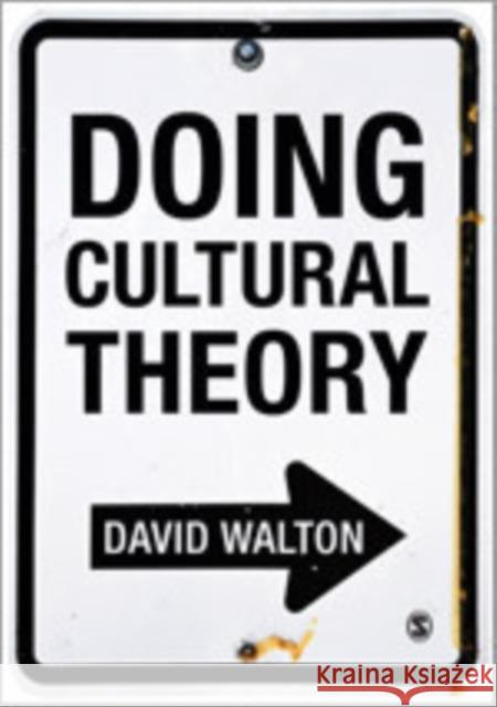 Doing Cultural Theory David Walton 9780857024848