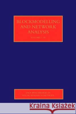 Blockmodelling and Network Analysis  Doreian 9780857025234 0