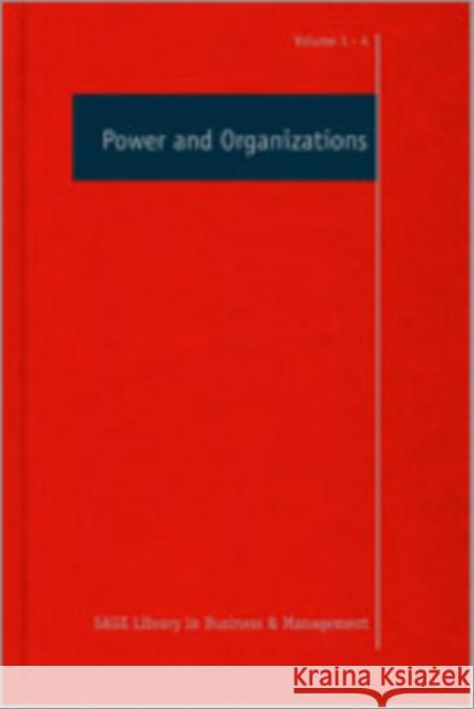 Power and Organizations Stewart R Clegg 9780857025562 0