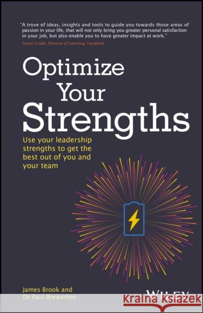 Optimize Your Strengths: Use Your Leadership Strengths to Get the Best Out of You and Your Team Brook, James 9780857086938