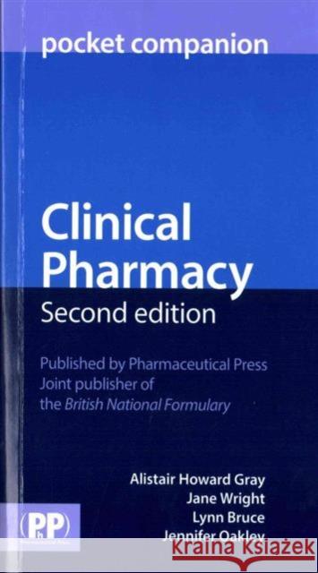 Clinical Pharmacy Pocket Companion Janet Wright 9780857111579 Pharmaceutical Press