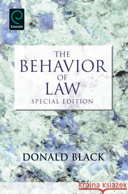 The Behavior of Law: Special Edition Black, Donald 9780857243416 0