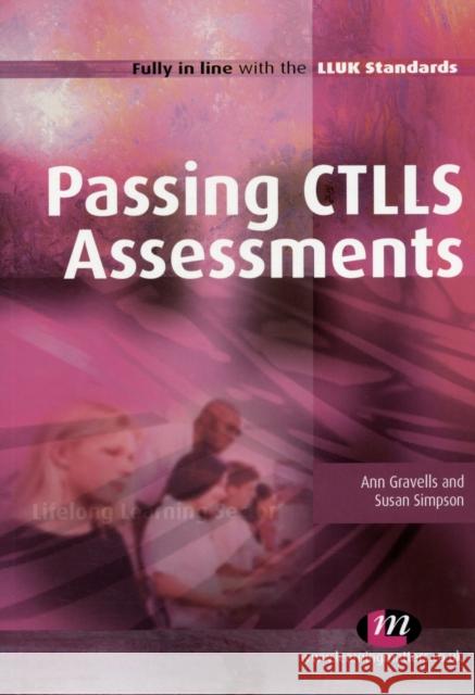 Passing Ctlls Assessments Gravells, Ann 9780857253699 0