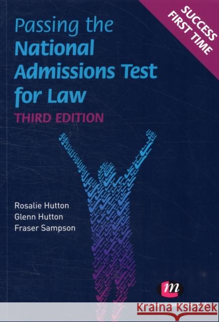 Passing the National Admissions Test for Law (LNAT) Fraser Sampson 9780857254856 SAGE Publications Ltd