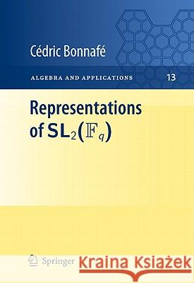 Representations of Sl2(fq) Bonnafé, Cédric 9780857291561 Not Avail