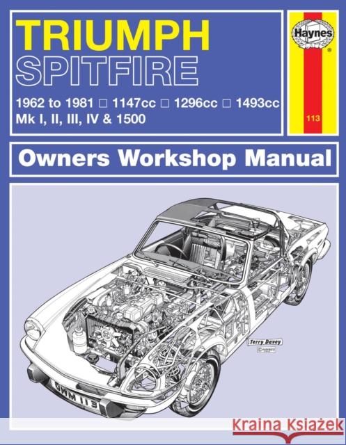 Triumph Spitfire Owner's Workshop Manual Haynes Publishing 9780857336224