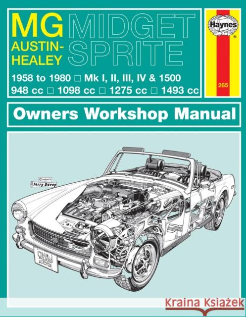 MG Midget & Austin-Healey Sprite (58 - 80) Haynes Repair Manual Haynes Publishing 9780857336903