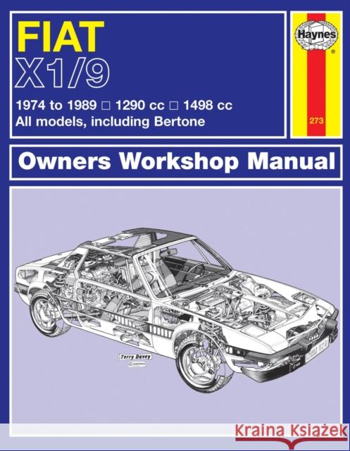 Fiat X1/9 (74 - 89) Haynes Repair Manual Haynes Publishing 9780857337344