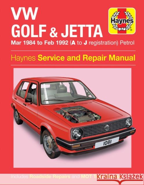 VW Golf & Jetta Mk 2 Petrol (Mar 84 - Feb 92) Haynes Repair Manual Haynes Publishing 9780857338679 Haynes Publishing Group