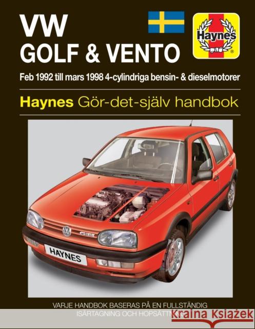 VW Golf III and Vento (1992 - 1998) Haynes Repair Manual (svenske utgava) Haynes Publishing 9780857338778 Haynes Publishing Group