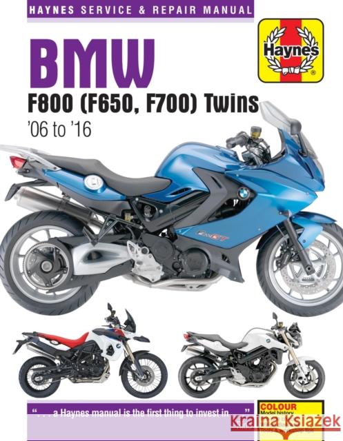 BMW F650, F700 & F800 Twins (06-16) Haynes Repair Manual Phil Mather 9780857339218