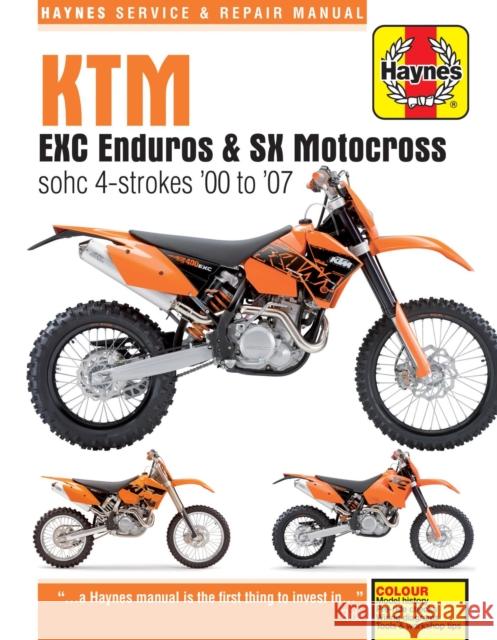 KTM EXC Enduros & SX Motocross sohc 4-strokes (00 - 07) Haynes Publishing 9780857339591 Haynes Publishing Group