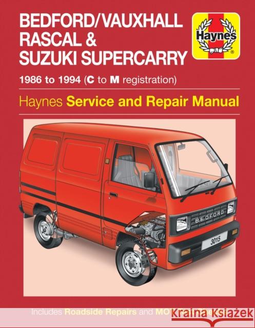 Bedford/Vauxhall Rascal & Suzuki Supercarry (86 - Oct 94) Haynes Repair Manual Haynes Publishing 9780857339935