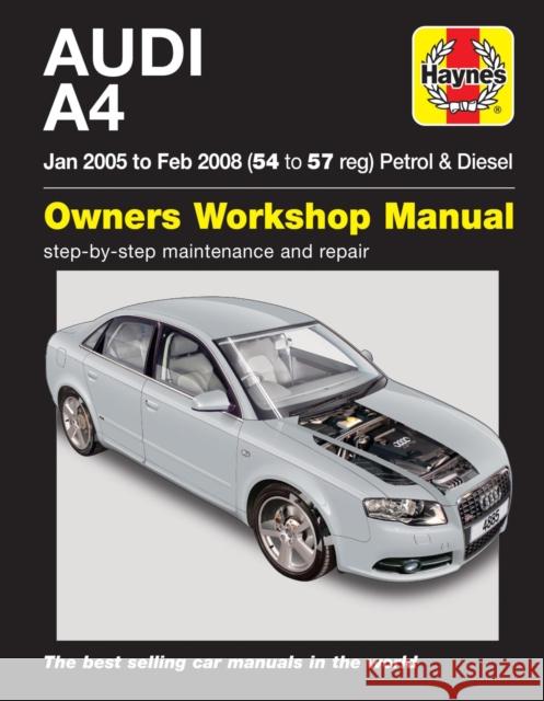 Audi A4 Petrol & Diesel (Jan 05 to Feb 08) Haynes Repair Manual Haynes Publishing 9780857339959 Haynes Publishing Group