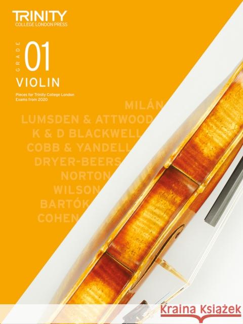 Trinity College London Violin Exam Pieces From 2020: Grade 1 Trinity College London 9780857368225