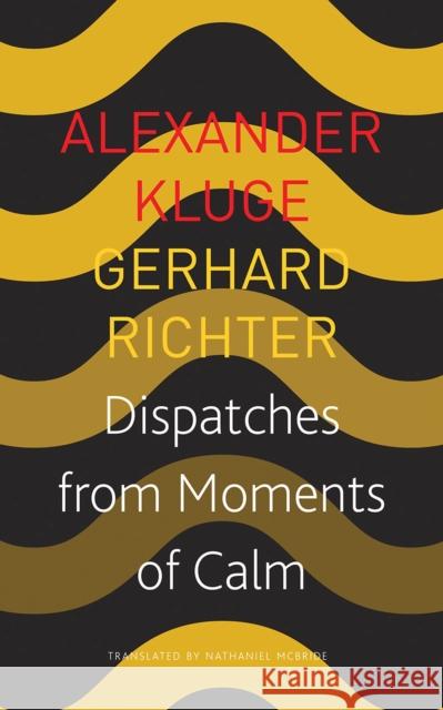 Dispatches from Moments of Calm Alexander Kluge Gerhard Richter Nathaniel McBride 9780857427021