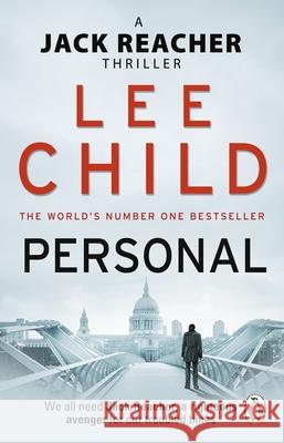 Personal: (Jack Reacher 19) Lee Child 9780857502667 Transworld Publishers Ltd