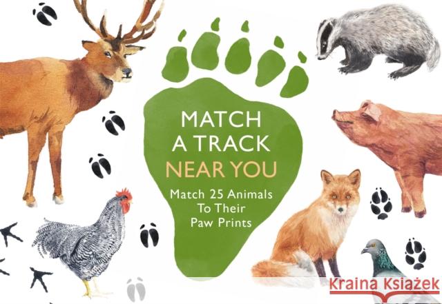 Match a Track Near You: Match 25 Animals To Their Paw Prints Laurence King Publishing 9780857829511 Laurence King