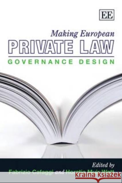 Making European Private Law. Governance Design   9780857930033 