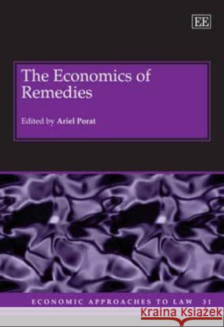 The Economics of Remedies Ariel Porat   9780857934482