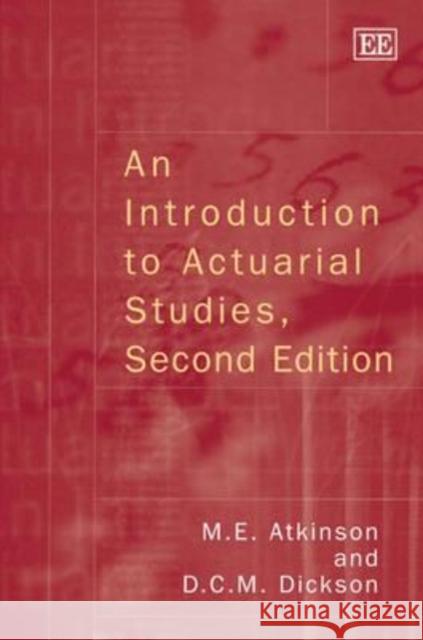 An Introduction to Actuarial Studies  9780857935410 Edward Elgar Publishing Ltd