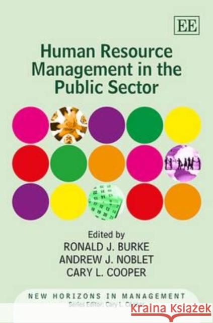 Human Resource Management in the Public Sector Ronald J Burke 9780857937315