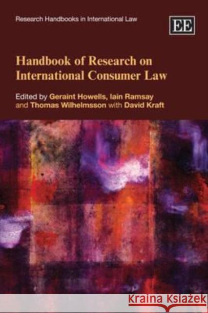 Handbook of Research on International Consumer Law  9780857938909 Edward Elgar Publishing Ltd
