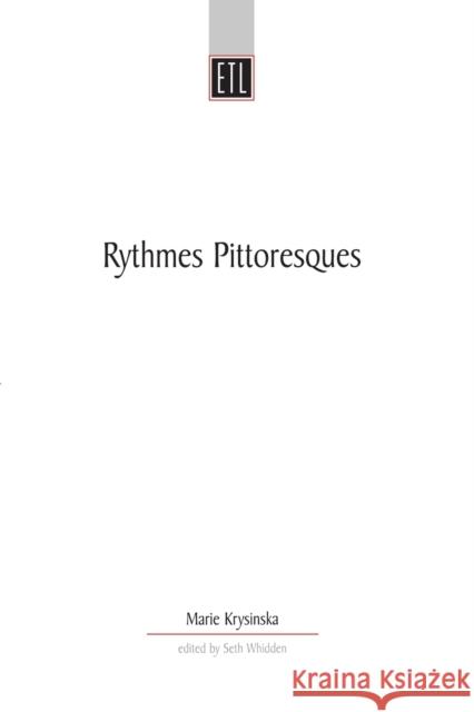Rythmes Pittoresques Marie Krysinska Seth Whidden 9780859897112