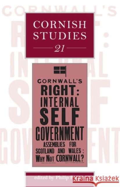 Cornish Studies Volume 21 Philip Payton 9780859898867