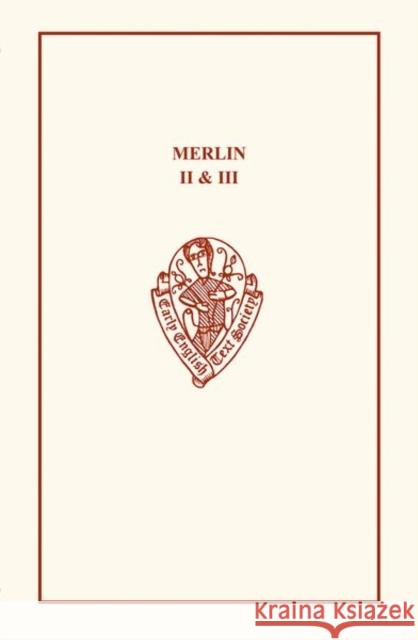 Merlin II & III Henry Lovelich 9780859917216 Early English Text Society