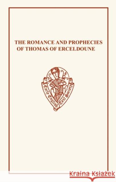 Romance Thomas of Erceldoune Thomas, Of Erceldoune 9780859918343 Early English Text Society