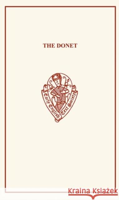 Donet by Reginald Peacock Peacock, Reginald 9780859918961 Early English Text Society