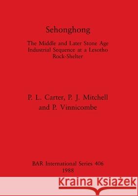 Sehonghong P. L. Carter P. J. Mitchell P. Vinnicombe 9780860545217 British Archaeological Reports Oxford Ltd