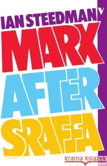 Marx After Sraffa Ian Steedman   9780860917472 Verso Books