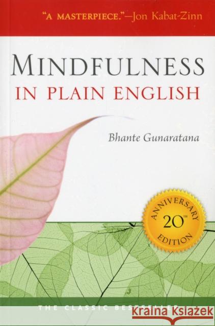 Mindfulness in Plain English Henepola Gunaratana 9780861719068 Wisdom Publications,U.S.