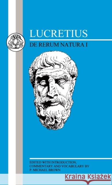 Lucretius: de Rerum Natura I Lucretius Carus, Titus 9780862920760 Duckworth Publishers