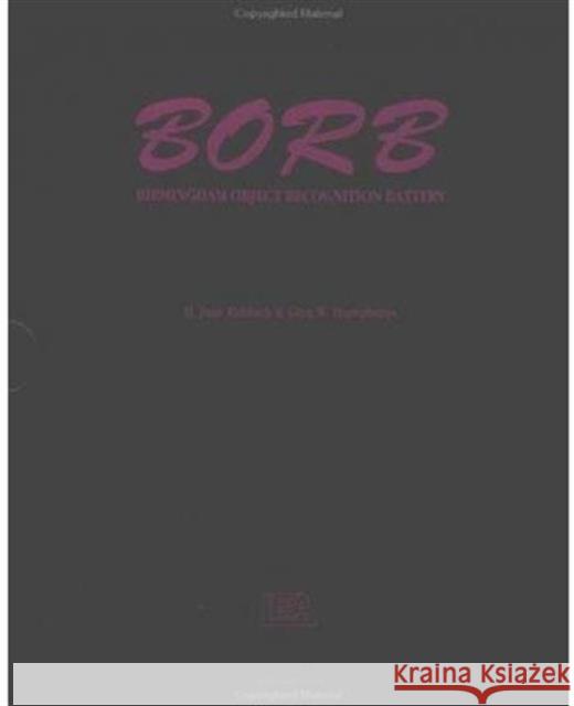 Borb: Birmingham Object Recognition Battery Humphreys, Glyn W. 9780863773150