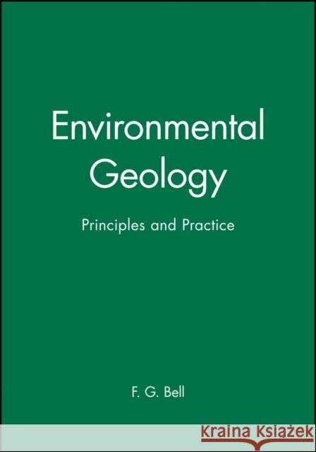 Environmental Geology Bell, F. G. 9780865428751 Blackwell Science