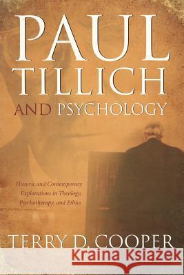 Paul Tillich and Psychology Cooper, Terry D. 9780865549937 Mercer University Press