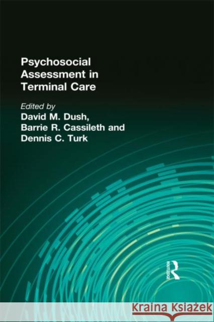 Psychosocial Assessment in Terminal Care David Et Al Dush 9780866564618 Haworth Press