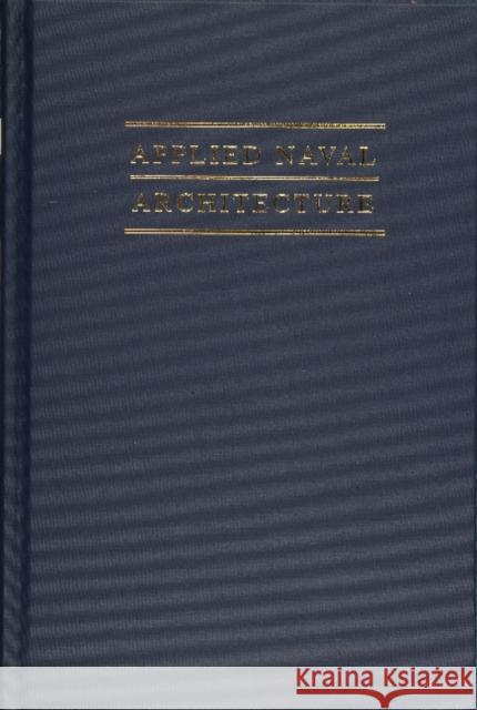 Applied Naval Architecture Robert B. Zubaly 9780870334757 Cornell Maritime Press