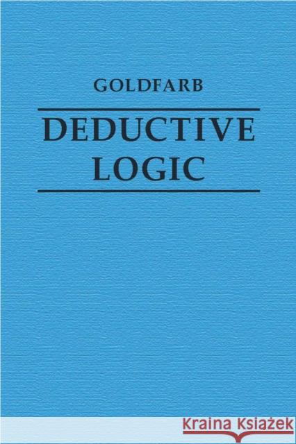 Deductive Logic Warren Goldfarb 9780872206601