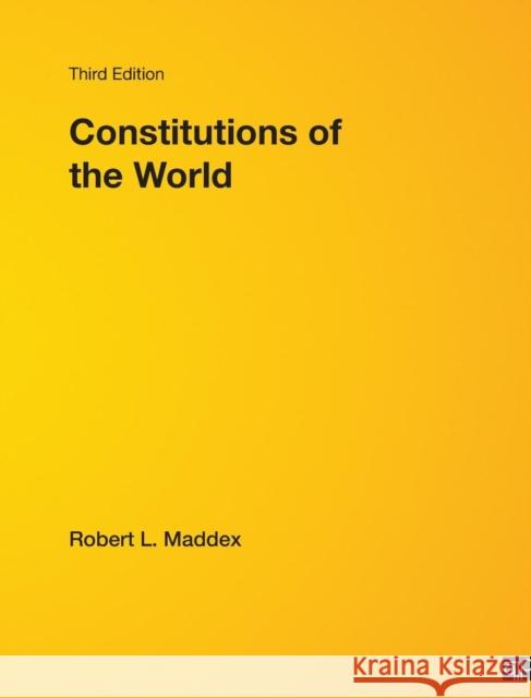 Constitutions of the World Robert L. Maddex 9780872895560 CQ Press