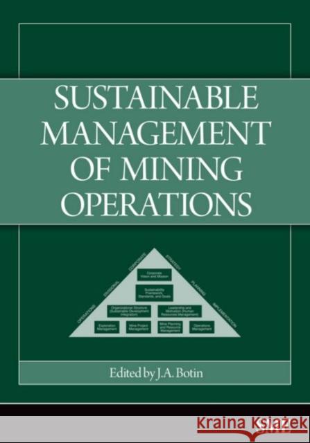Sustainabale Management of Mining Operations Botin, J. A. 9780873352673 Society for Mining Metallurgy & Exploration